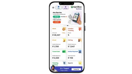 ApniBus app screens